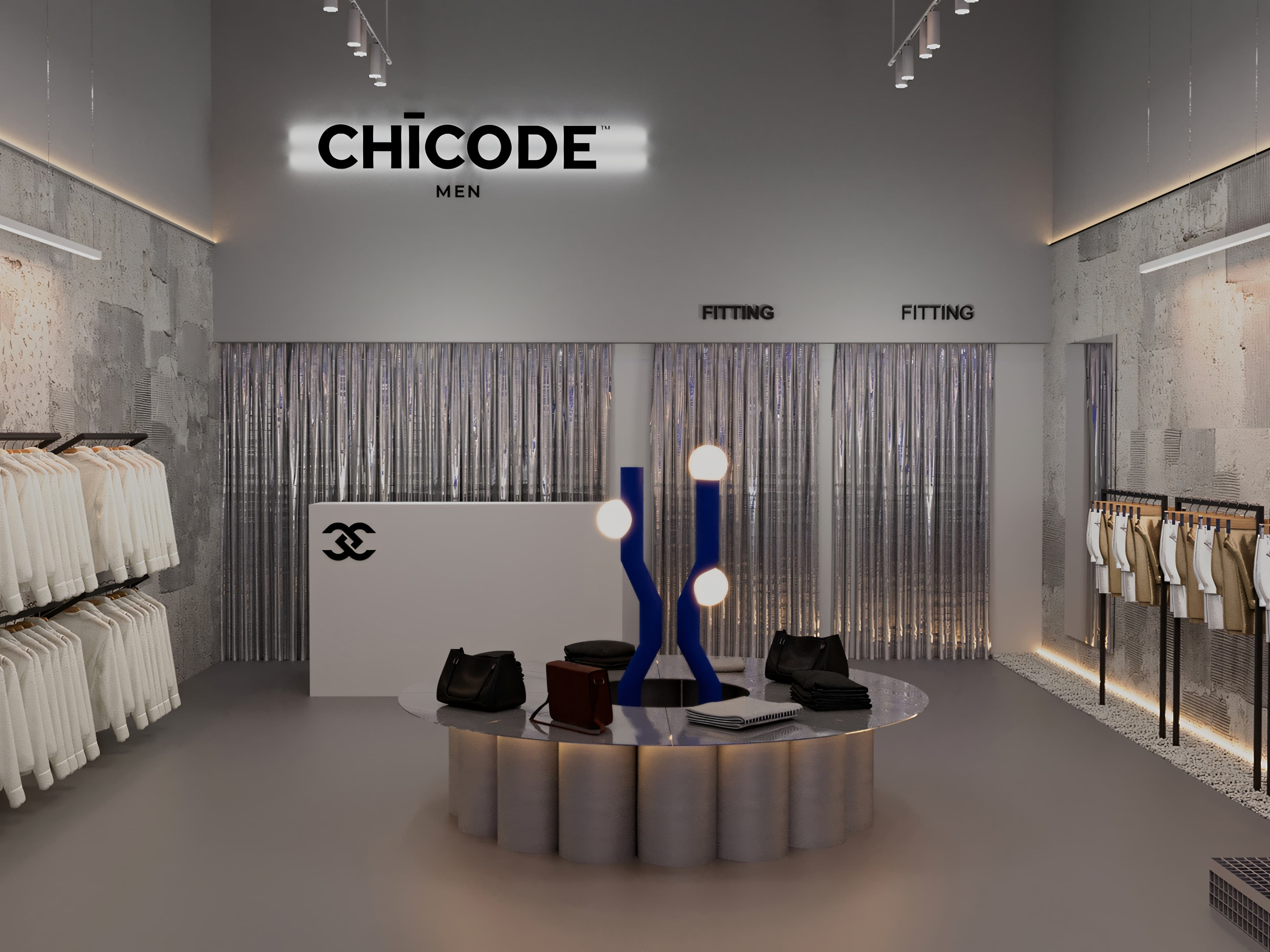 CHICODE Menswear Store — interior view