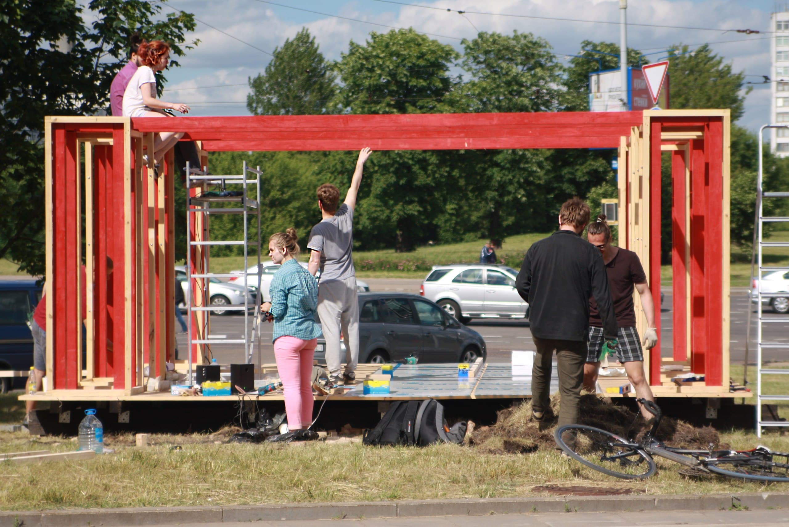 Ideal Public Space — wooden structure
