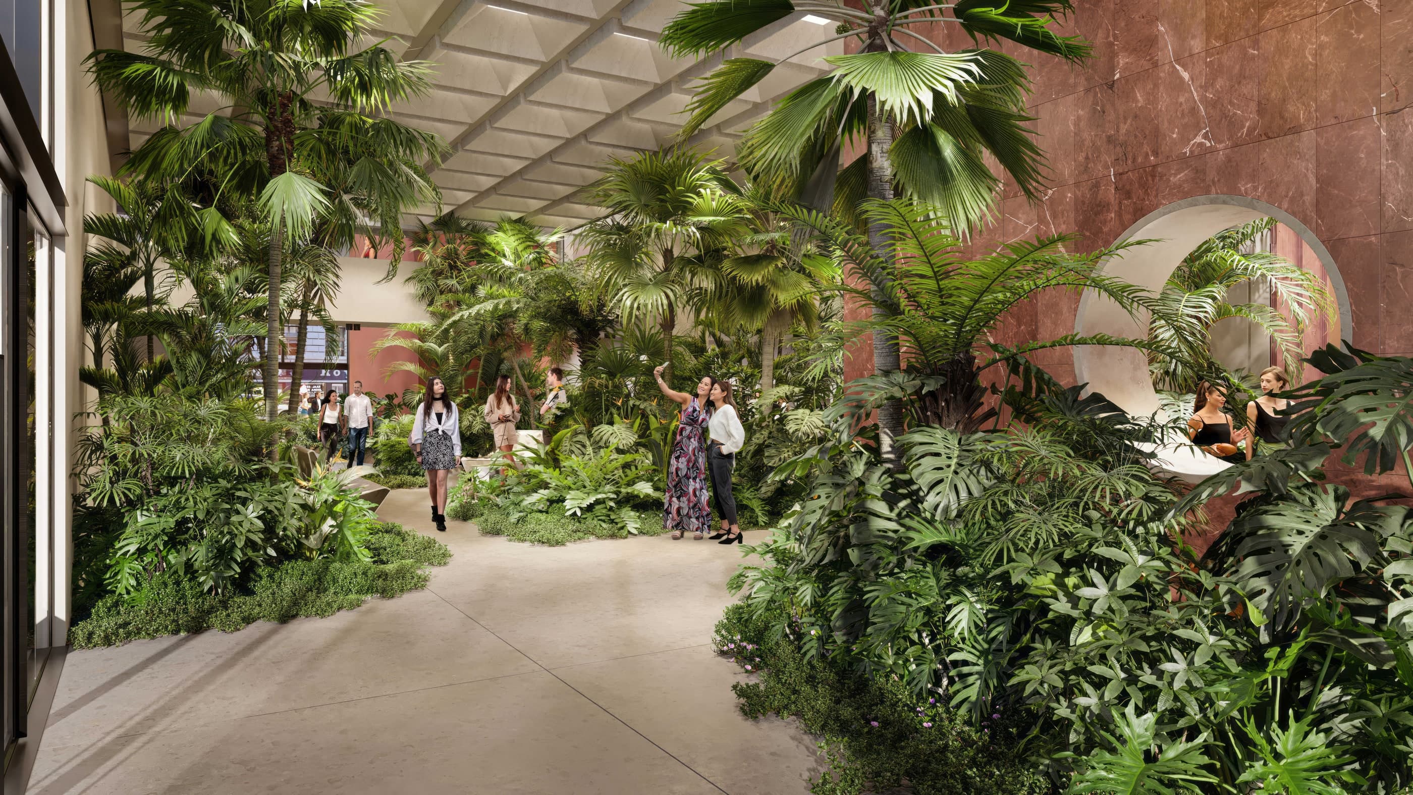 LYN Business Yard — lobby rendering