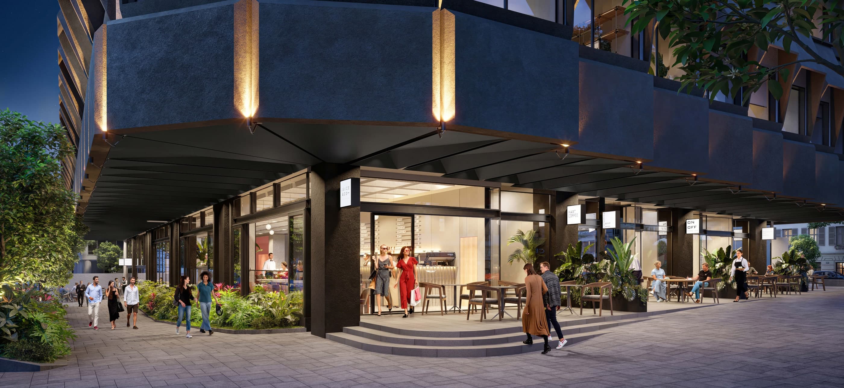 LYN Business Yard — Yehuda Halevi street view rendering