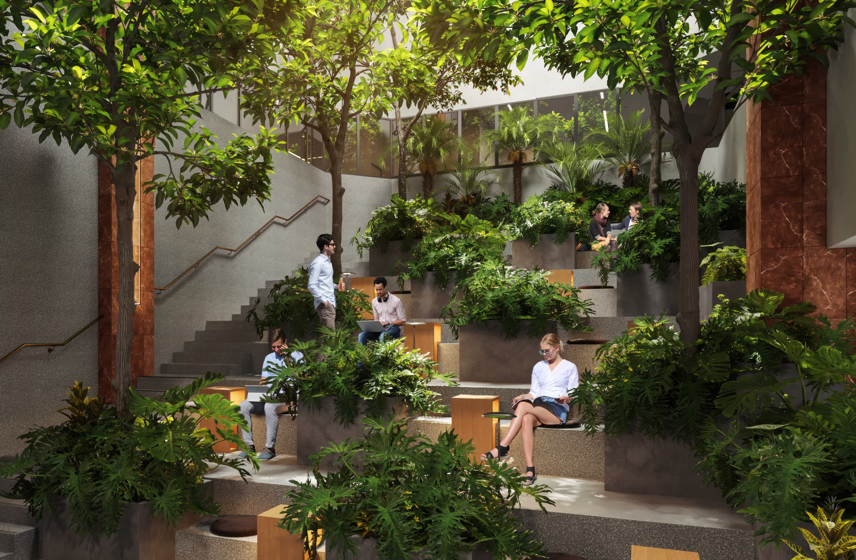 LYN Business Yard — auditorium rendering