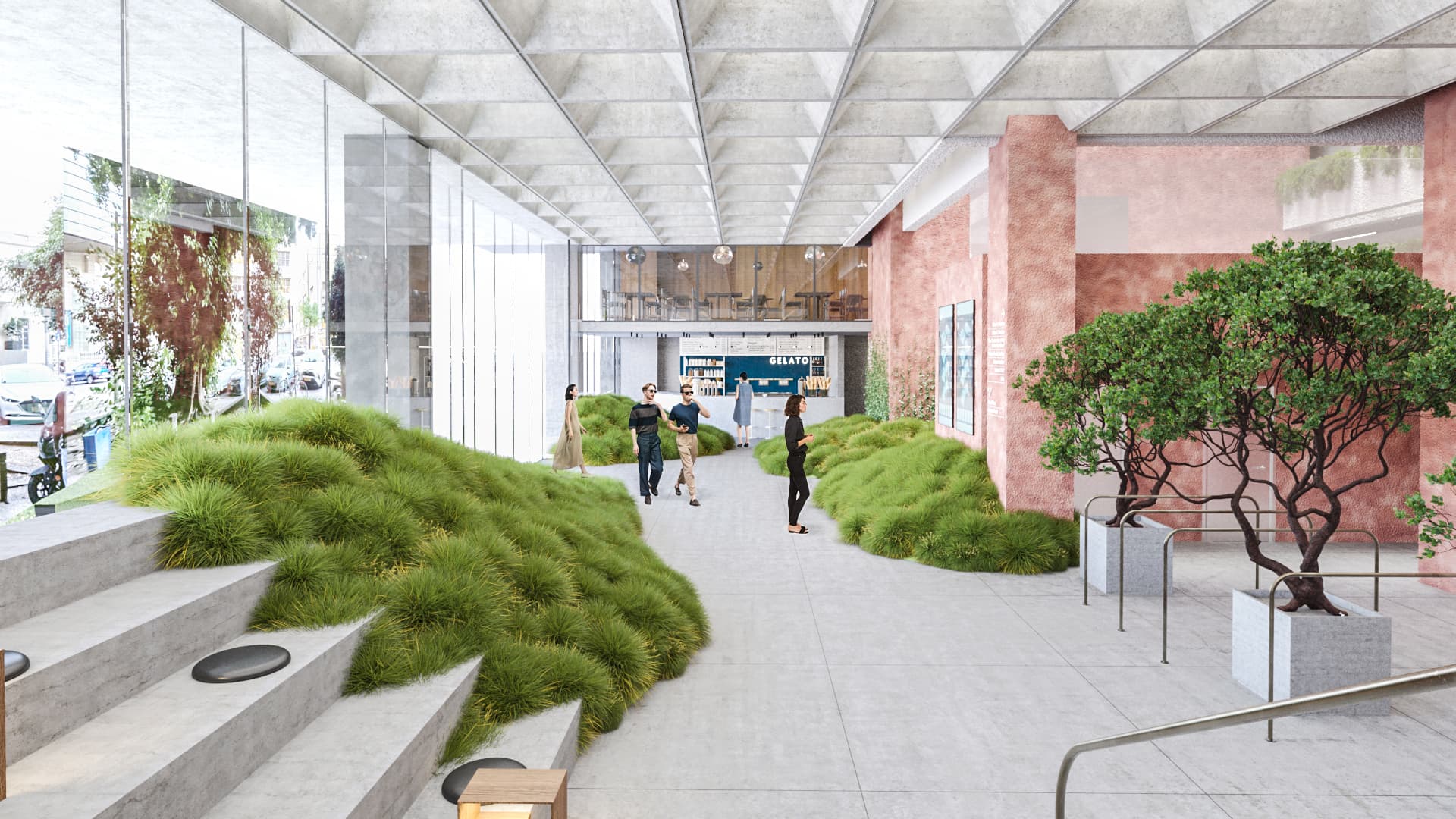 LYN Business Yard — interior rendering