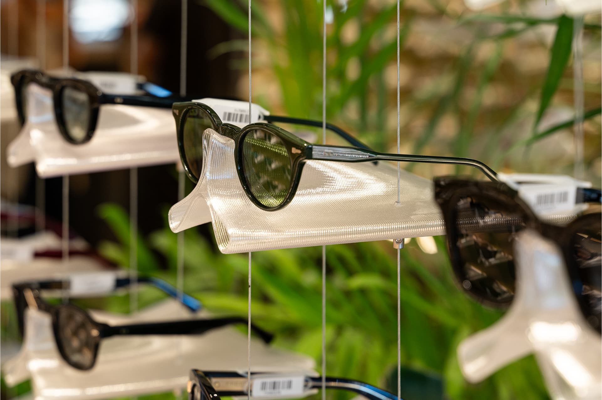 Display detail — eyewear close-up