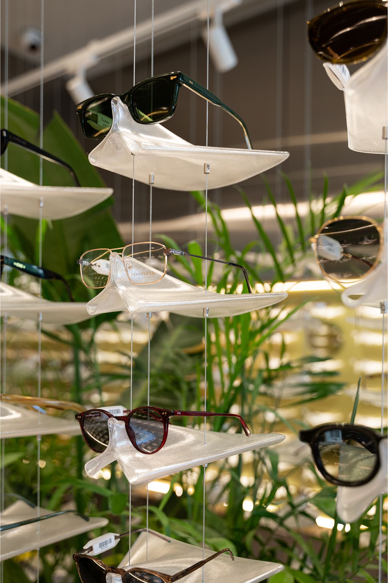 Display detail — translucent holder