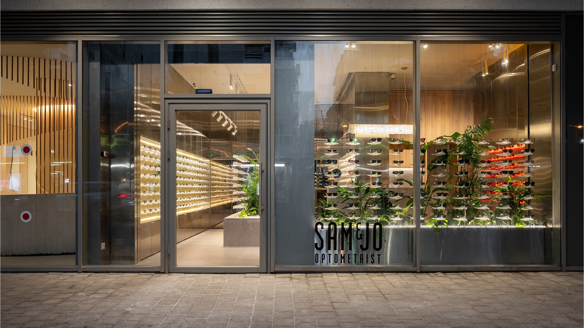 SAM&JO Eyewear Store — exterior facade