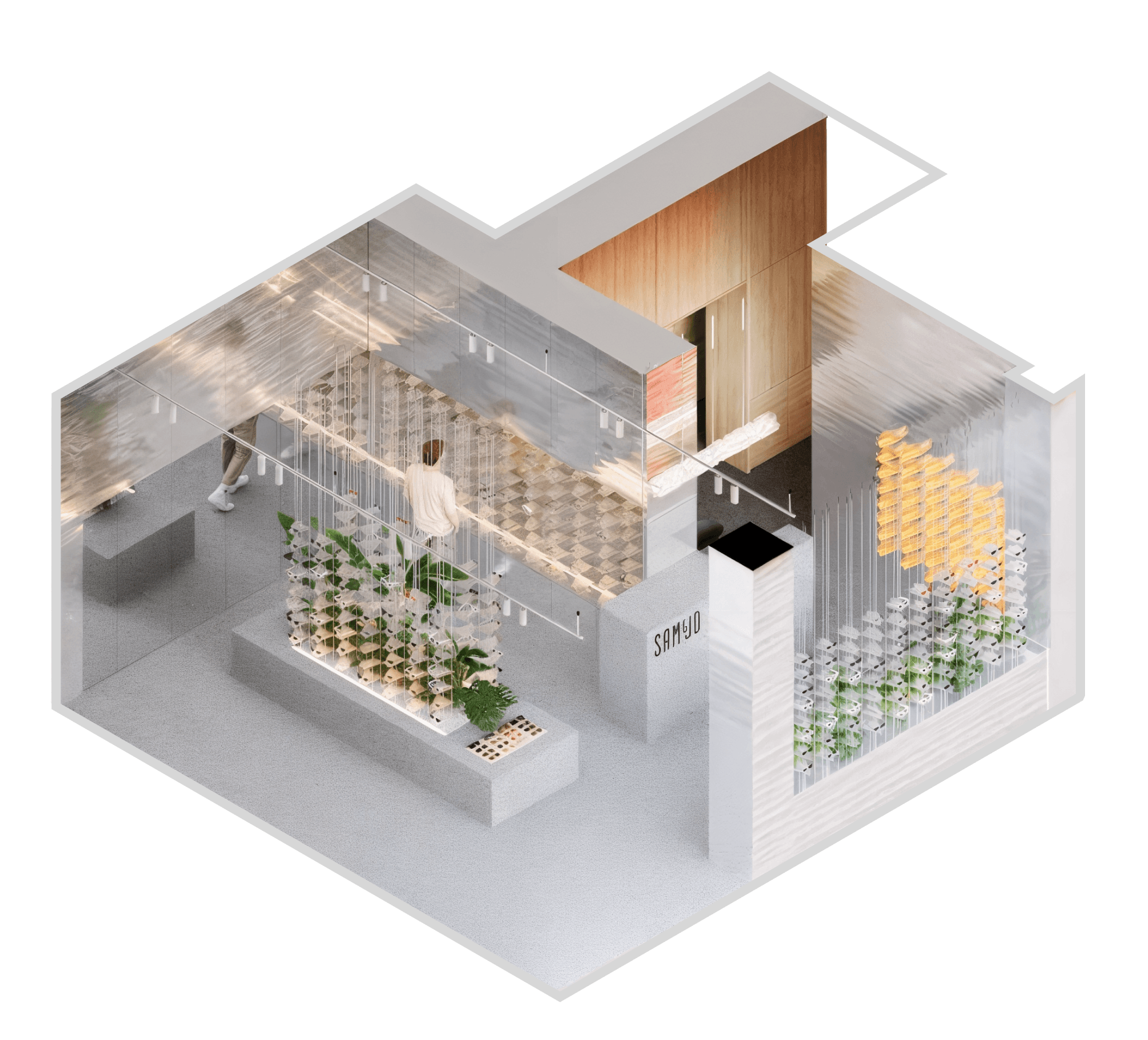 SAM&JO — axonometric diagram