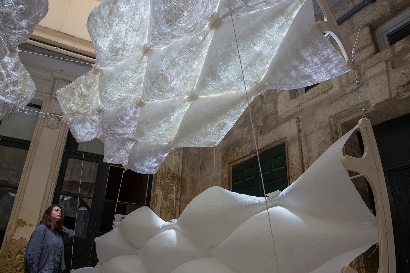 Washi Paper Pavilion — exterior view