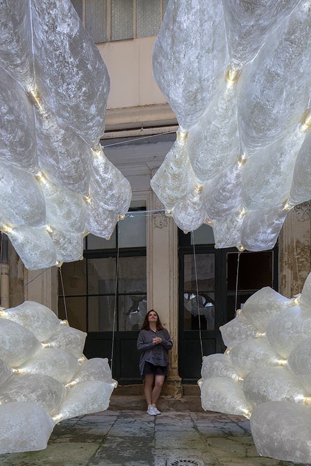 Washi Paper Pavilion — detail