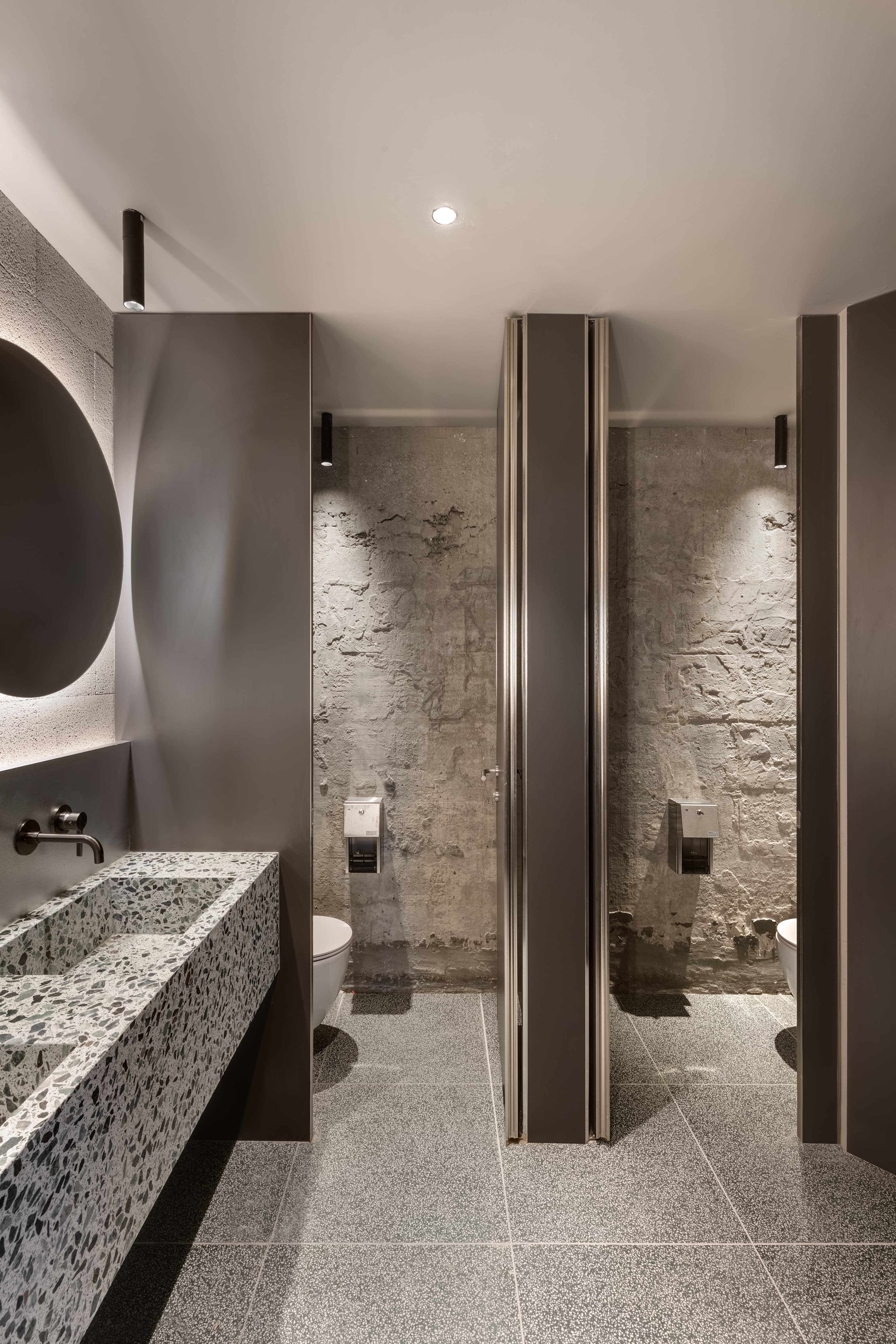 LYN Tower — restroom stainless steel panel