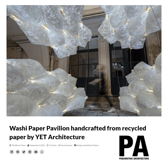 Washi Paper Pavilion — Parametric Architecture