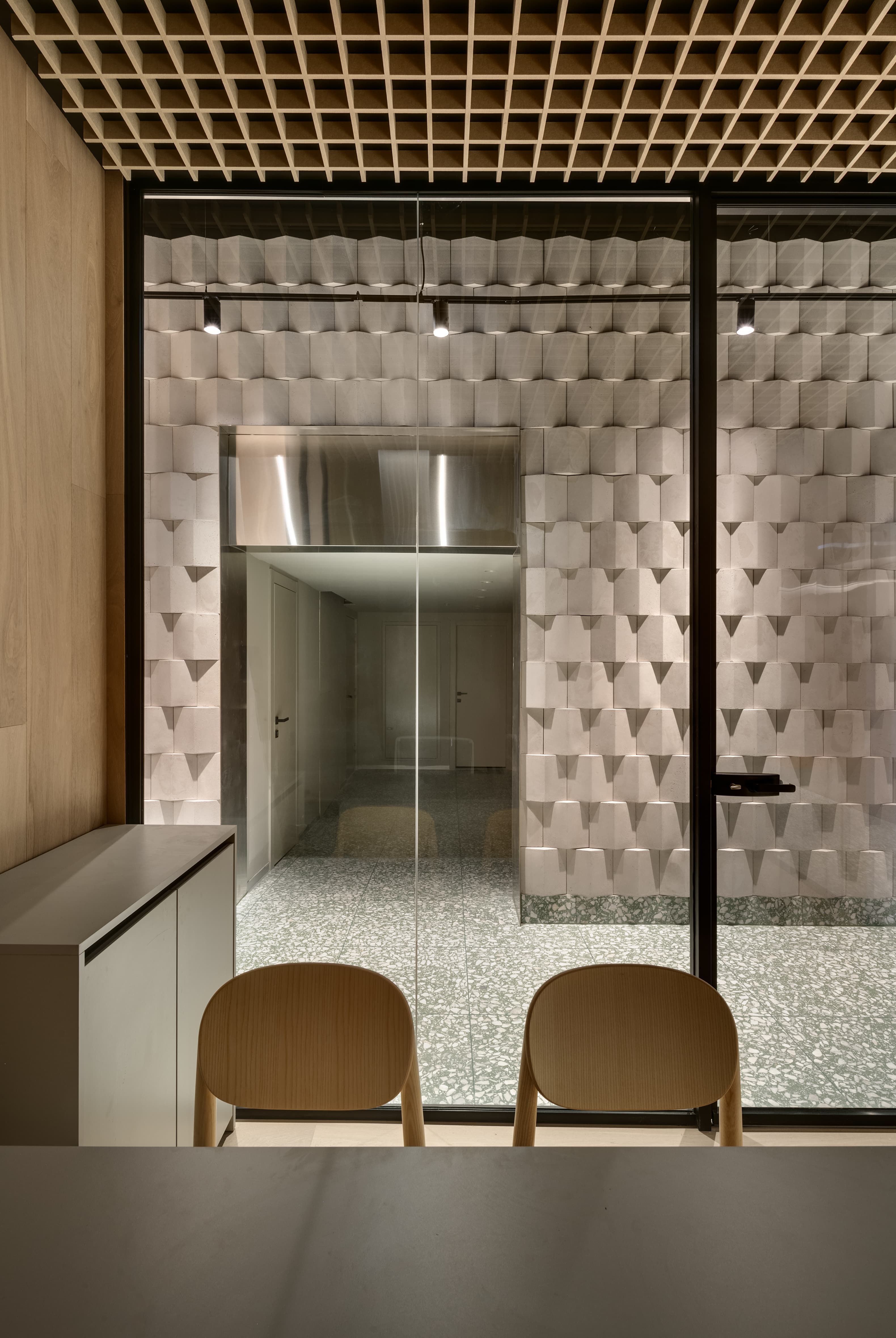 Tel Ad Office — stainless steel reflection