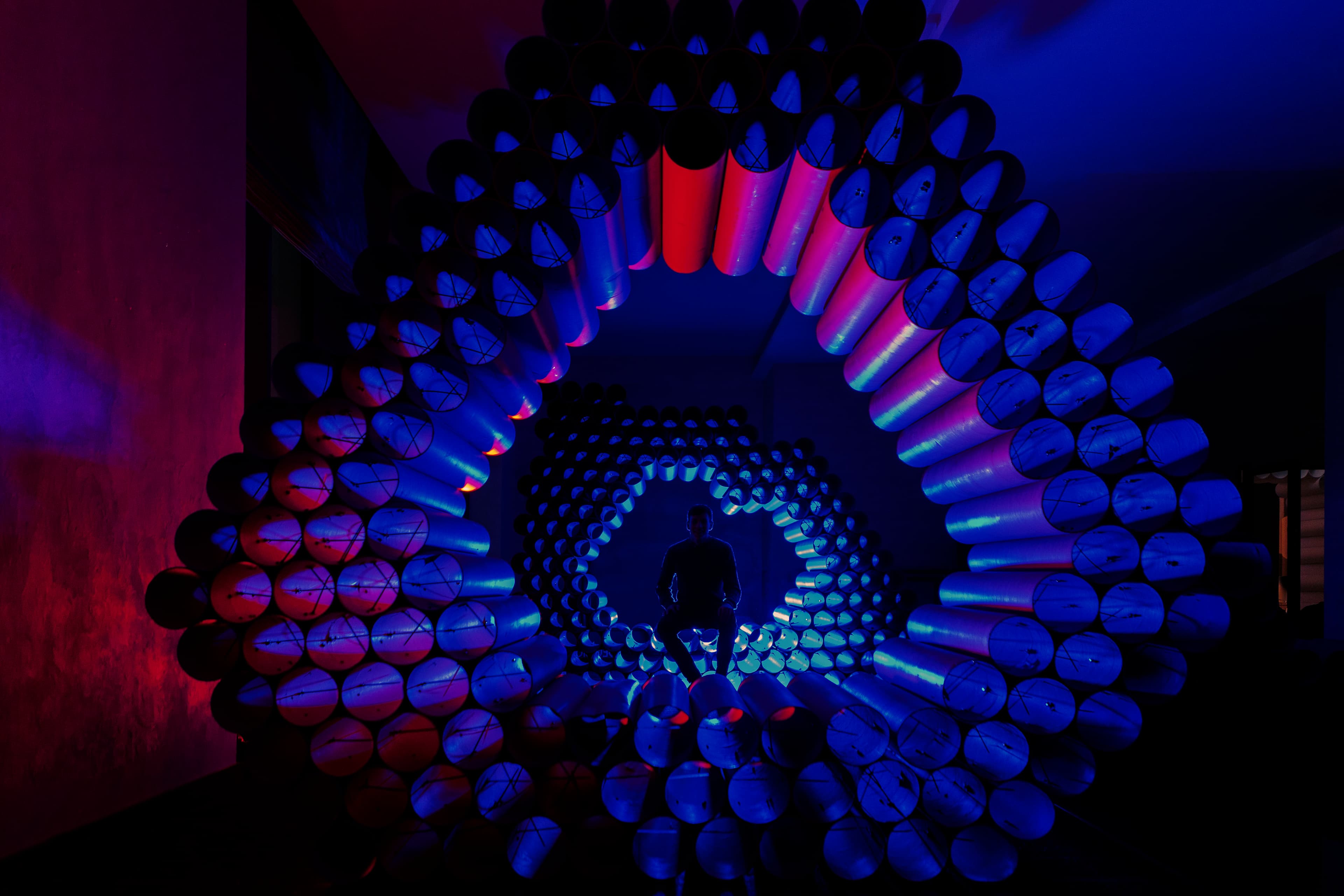 GEW Minsk 2019 — exhibition design, cardboard tubes