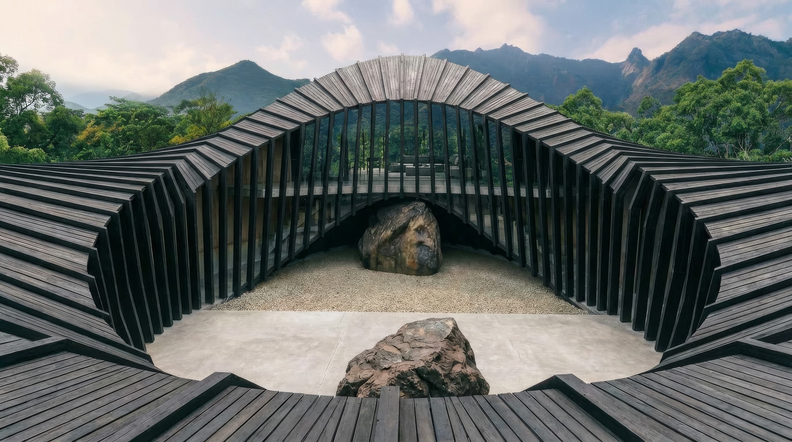Loop House — residential concept, Yakushima Japan 2026