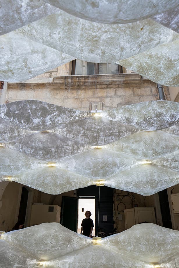 Washi Paper Pavilion — fabrication process