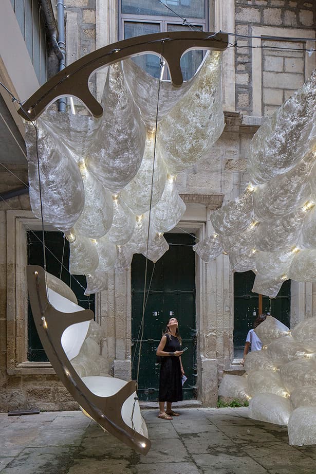 Washi Paper Pavilion — fabrication process