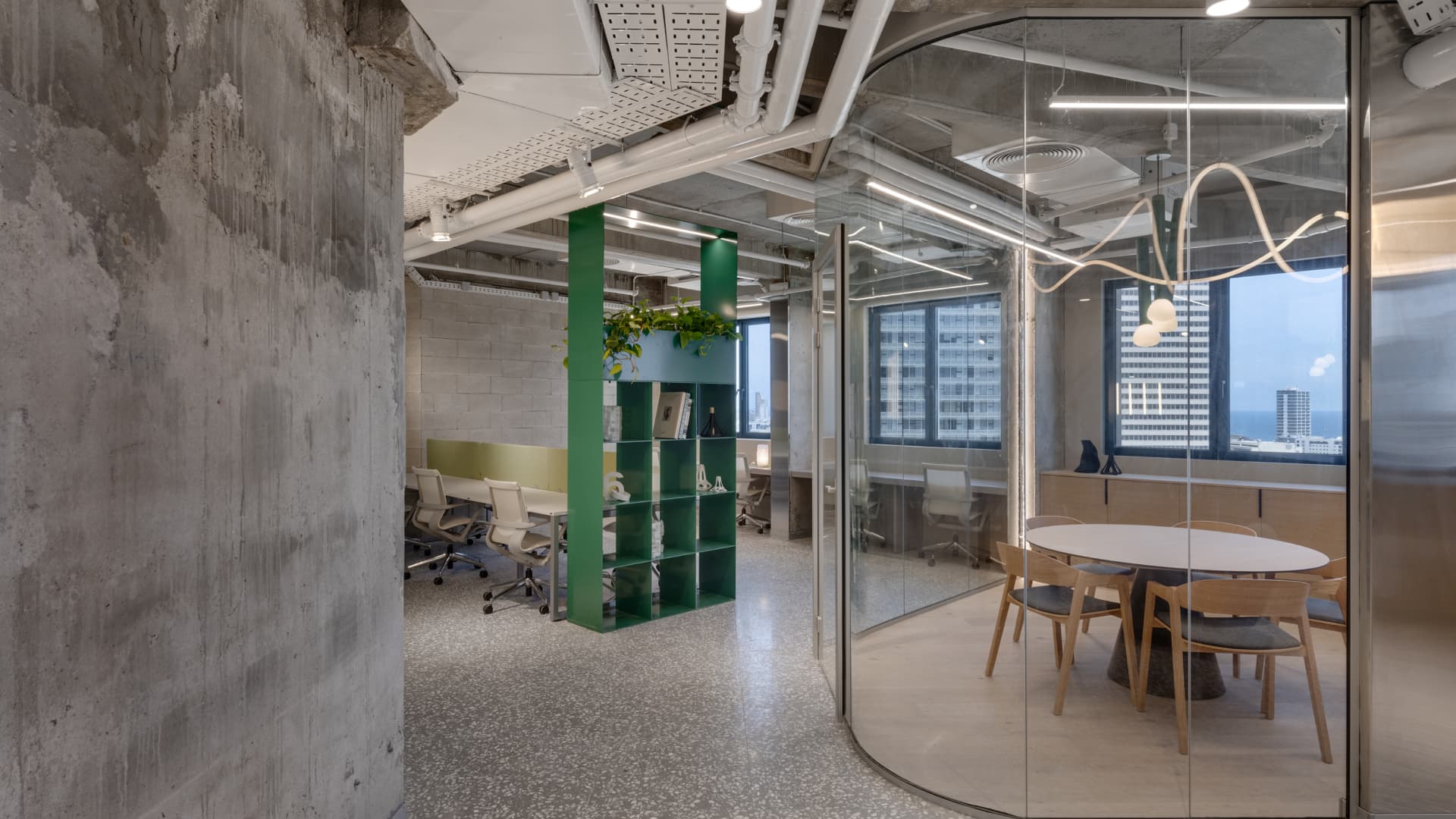 LYN Office — interior with city view