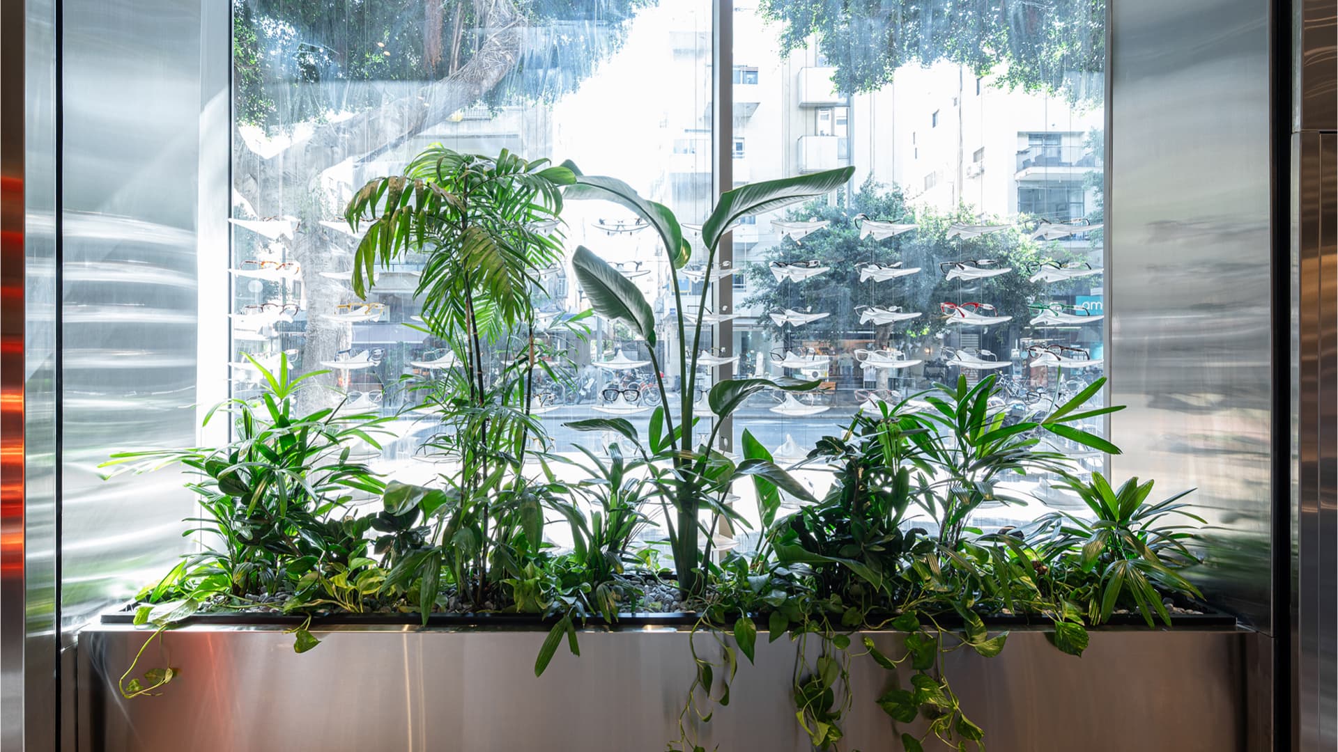 YET Architecture — planted steel installation