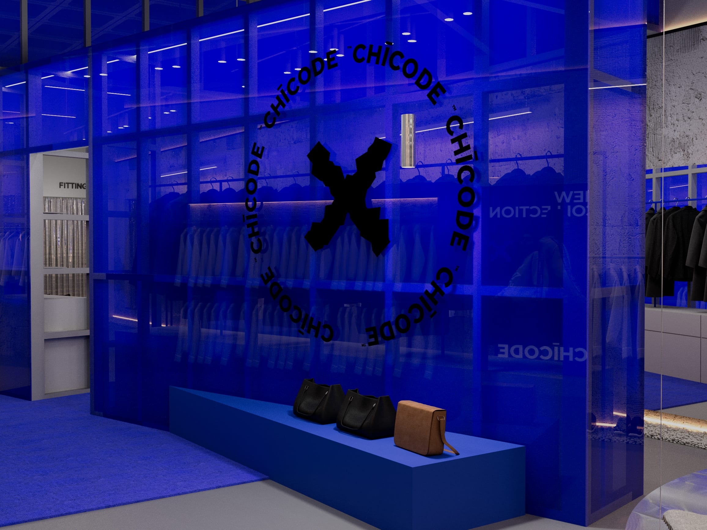 CHICODE Menswear Store — interior view