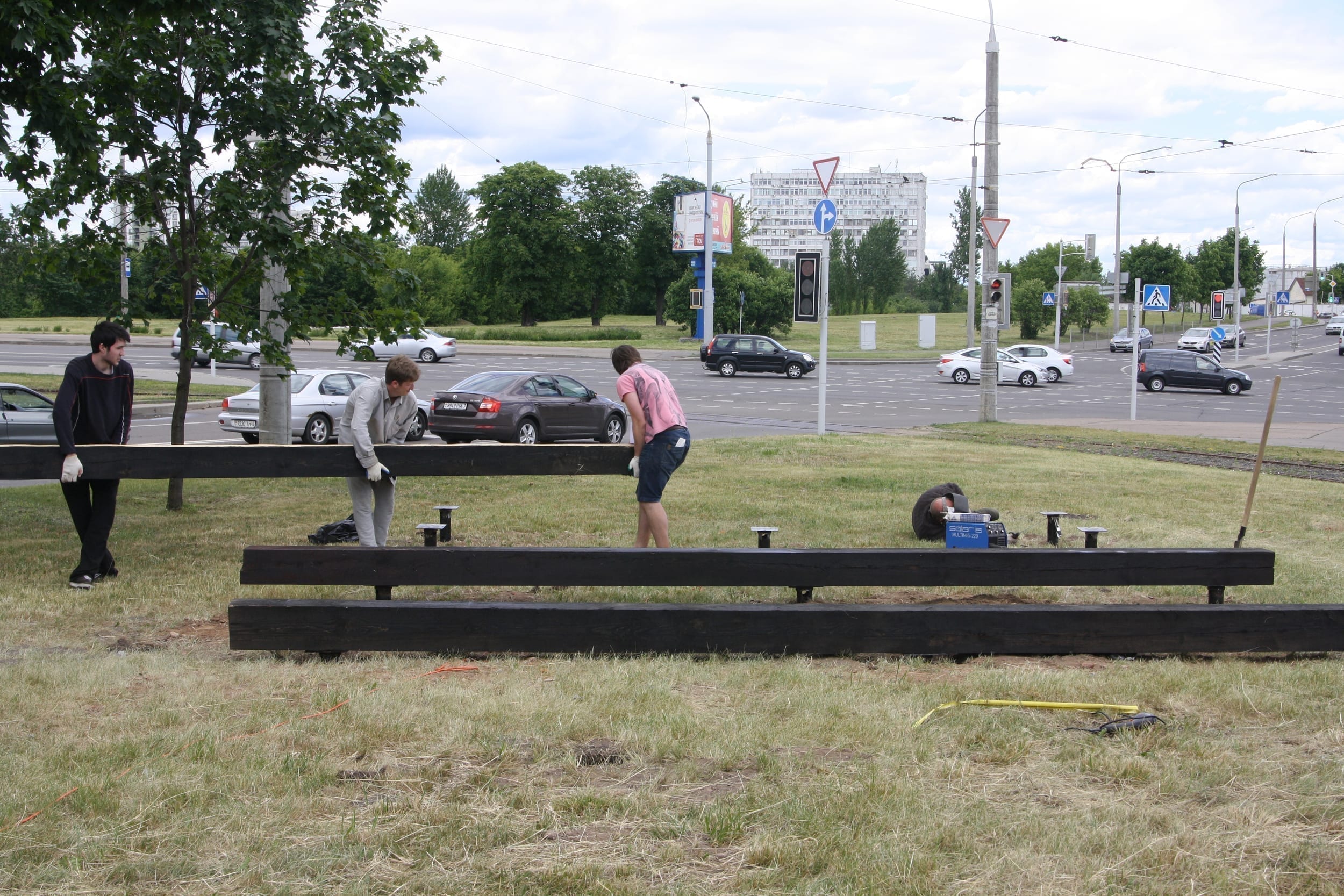 Ideal Public Space — construction process