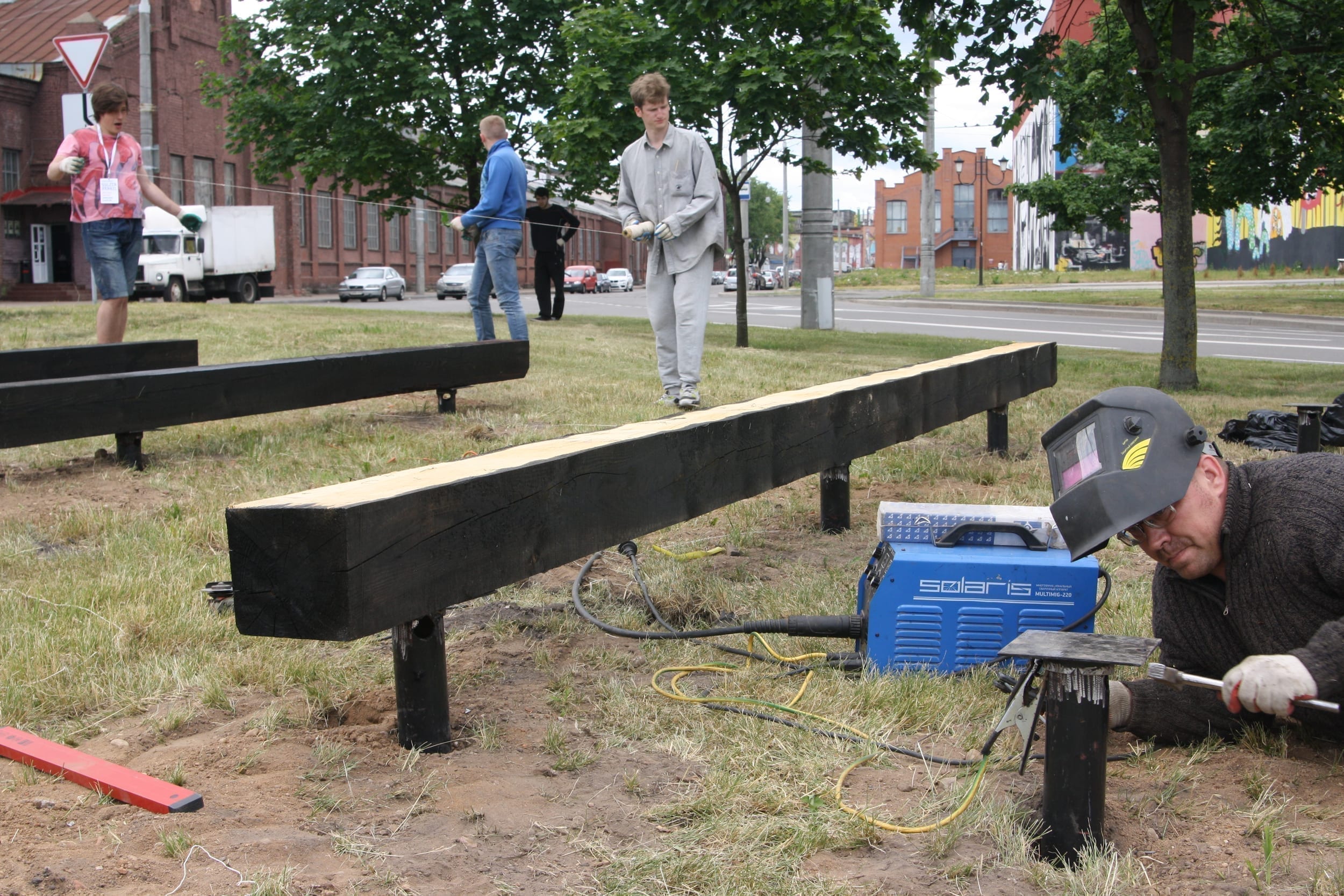 Ideal Public Space — construction process