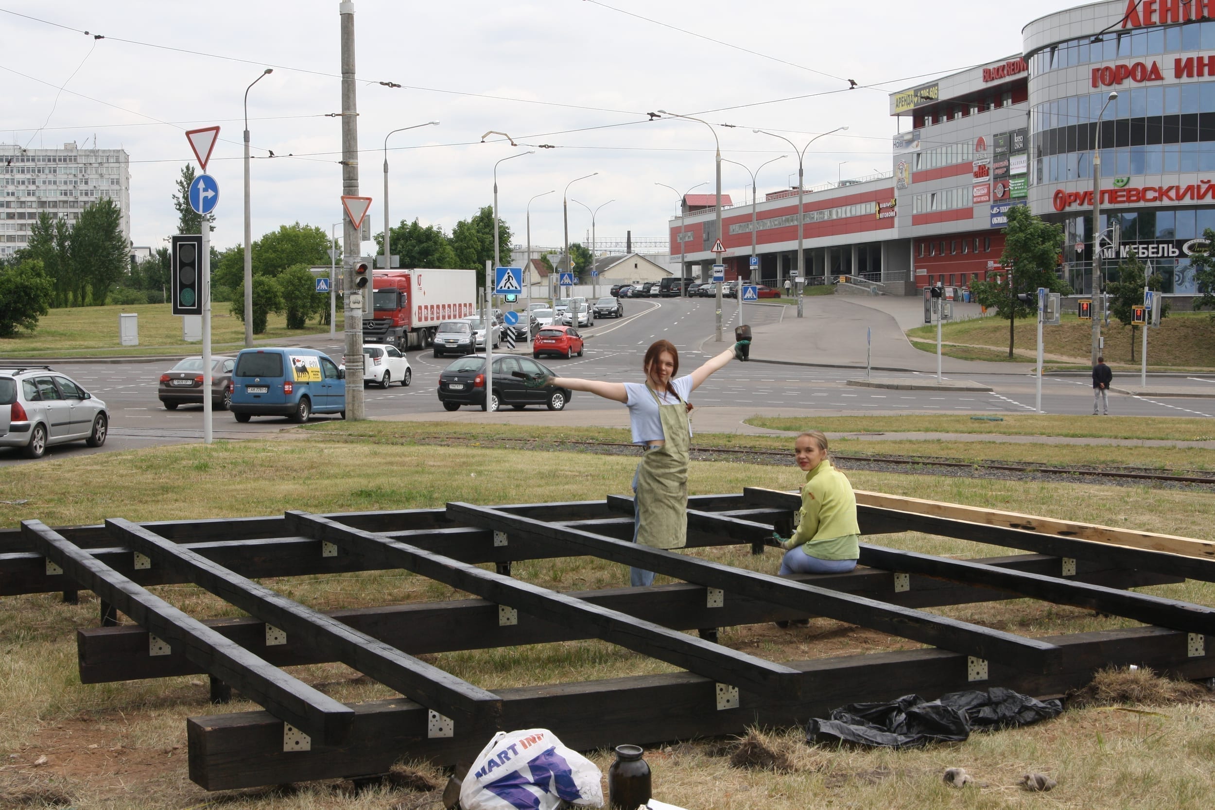 Ideal Public Space — construction process