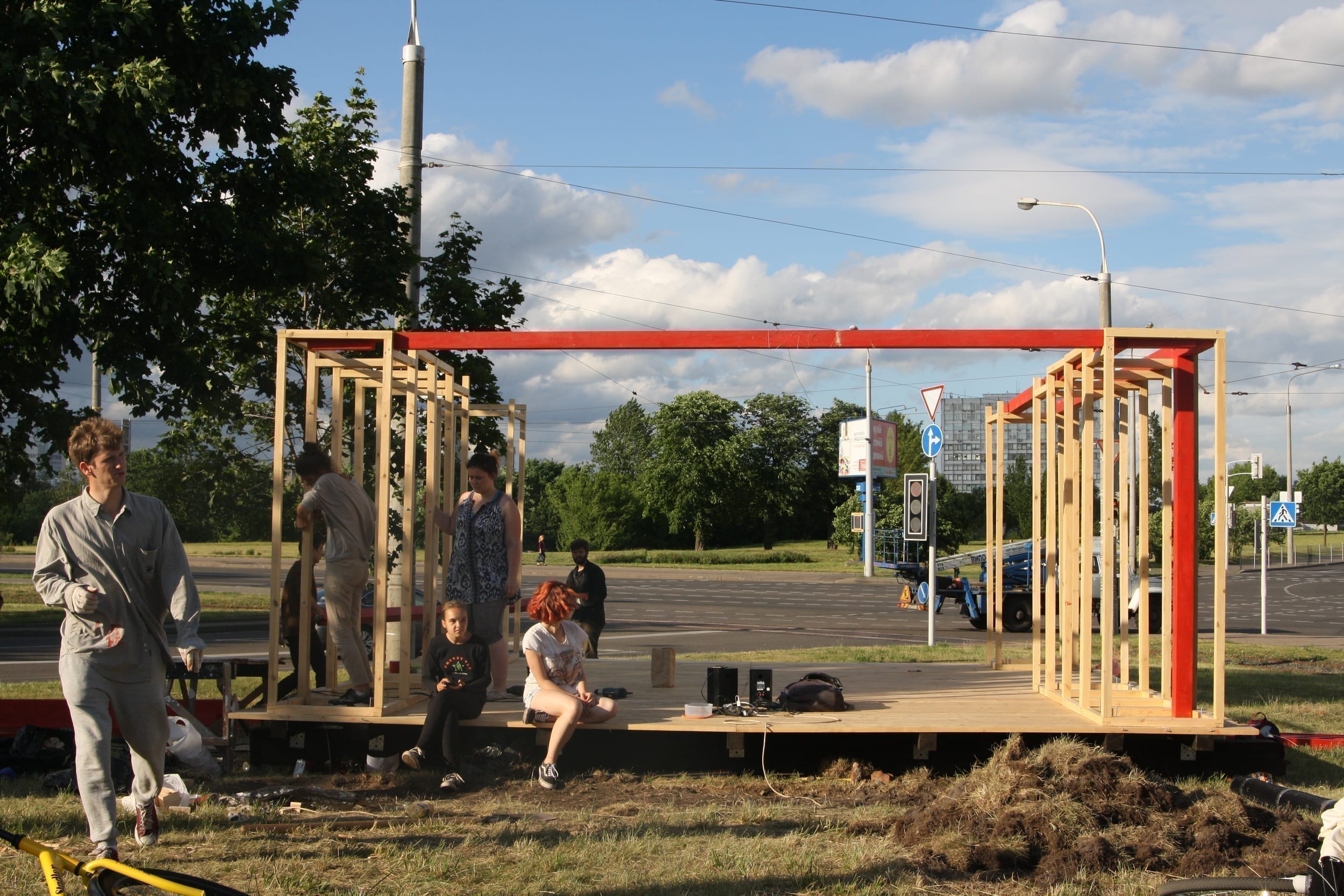 Ideal Public Space — construction process