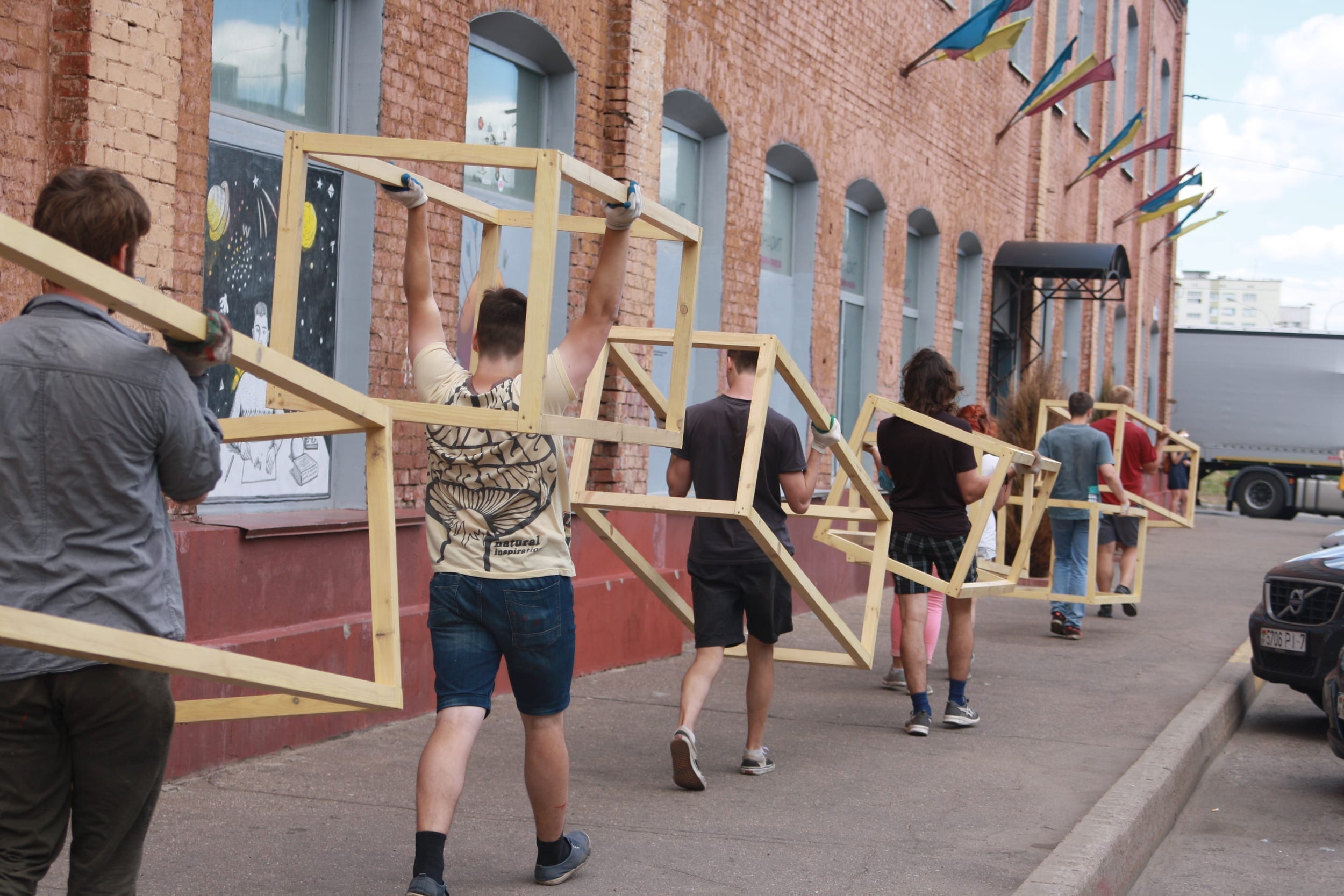 Ideal Public Space — construction process
