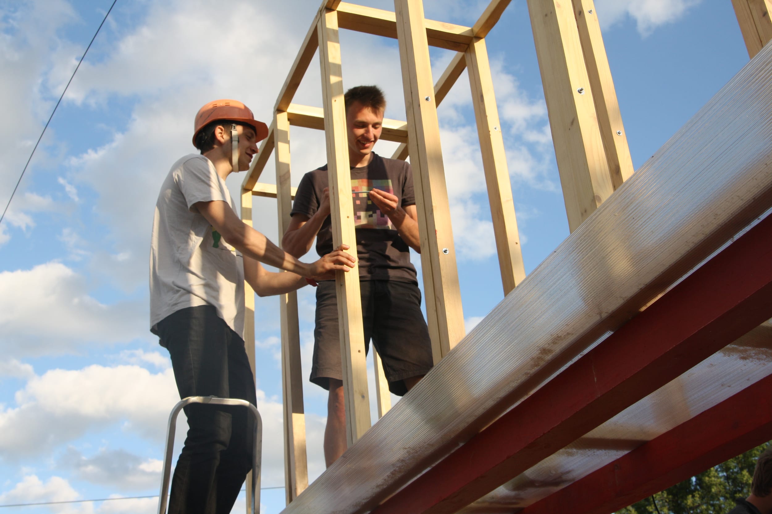 Ideal Public Space — construction process