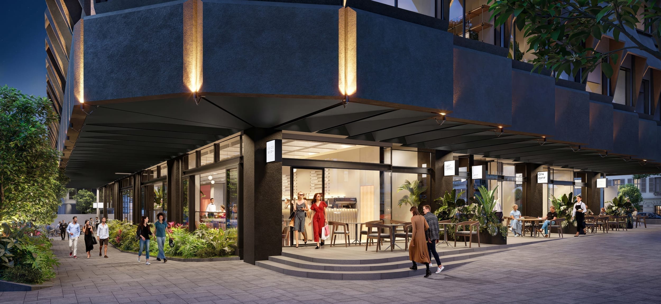 LYN Business Yard — Yehuda Halevi street view rendering