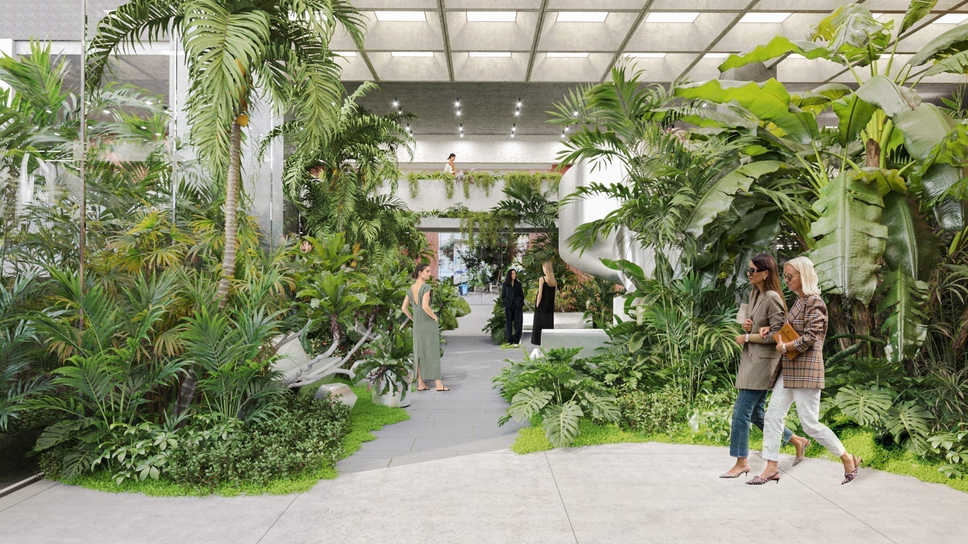 LYN Business Yard — exterior rendering, Tel Aviv