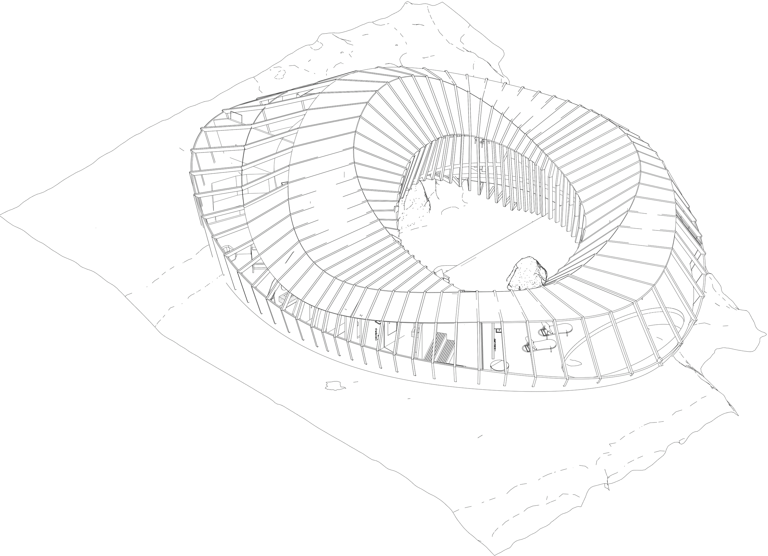 Loop House — axonometry detail diagram