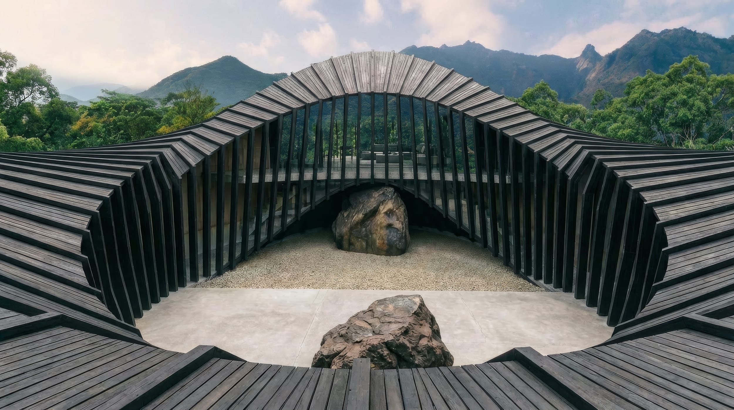 Loop House — residential concept, Yakushima Japan 2026