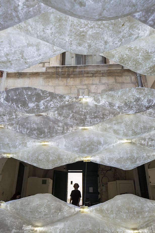 Washi Paper Pavilion — fabrication process