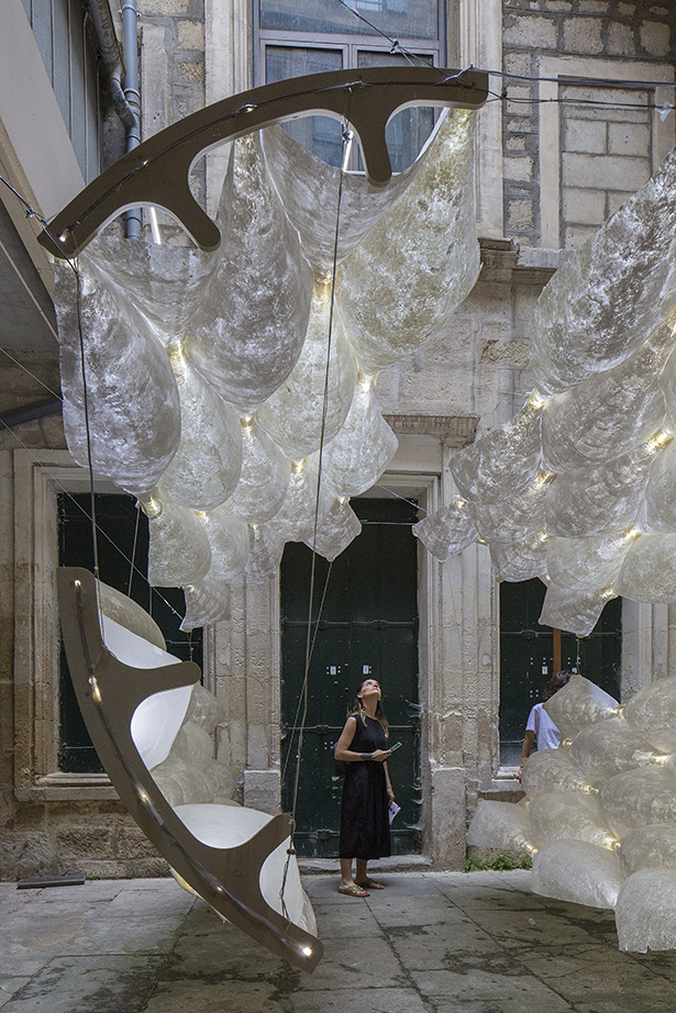 Washi Paper Pavilion — fabrication process