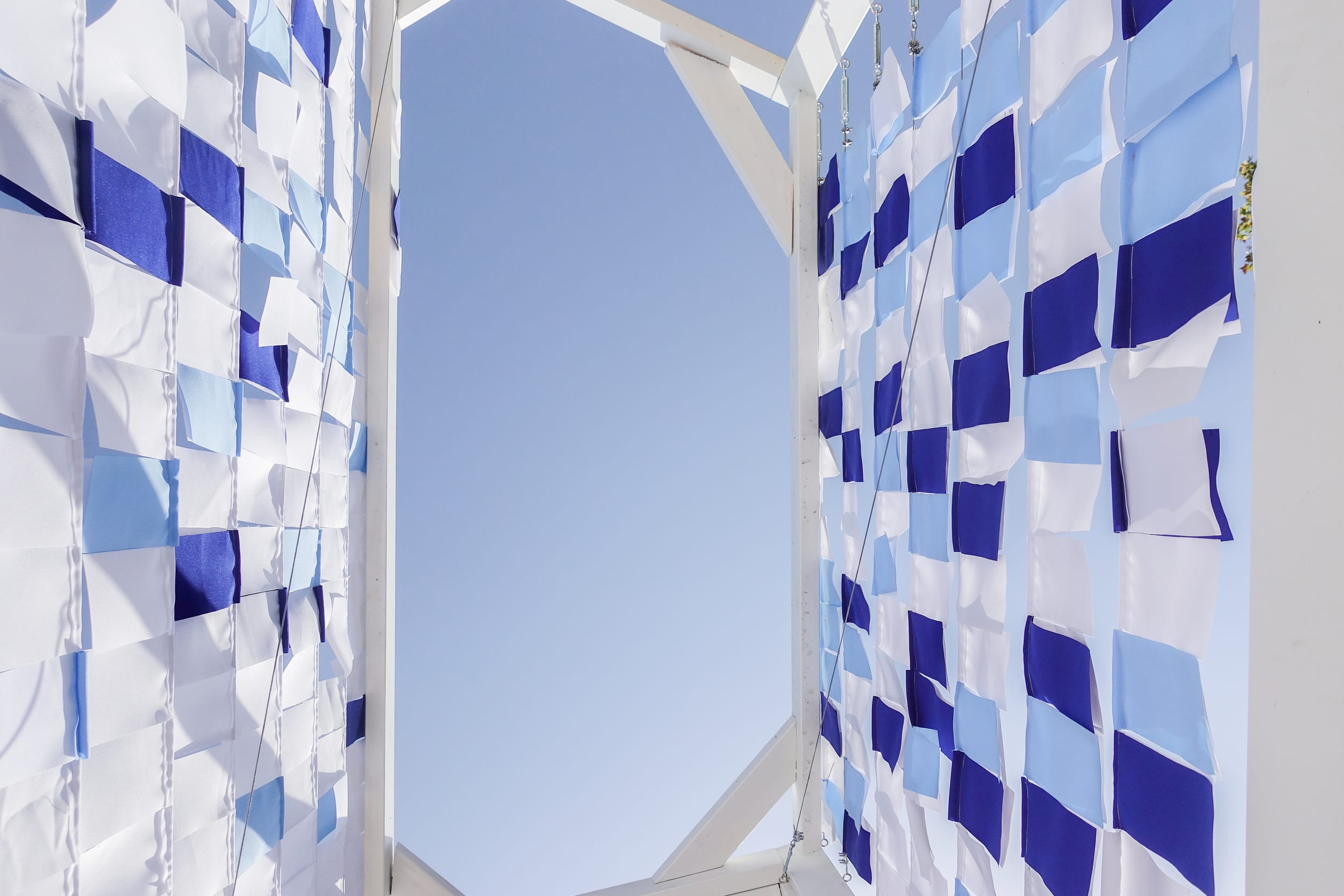 Air Rustle — pavilion and gathering