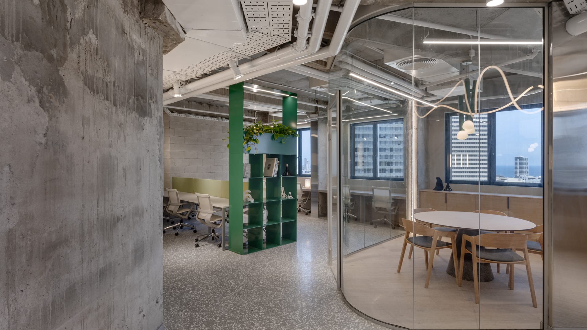 LYN Office — interior with city view
