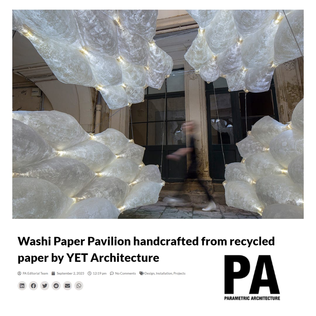 Washi Paper Pavilion — Parametric Architecture